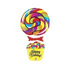 PALLONCINO  40" SUPER SHAPE  LECCA-LECCA "Lollipop Birthday"