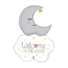 PALLONCINO 42"SUPER SHAPE Nascita "Welcome Baby Moon"