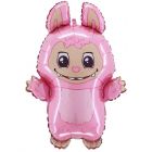 PALLONCINO MYLAR SUPERSHAPE 26" LABUBU BAD BUNNY PINK