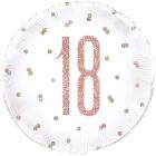 PALLONCINO MYLAR 18anni ROSA GOLD 18inch.