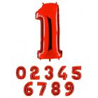 NUMERI MYLAR ROSSI 41CM