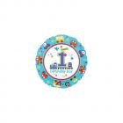 PALLONCINO MYLAR 1° COMPLEANNO CELESTE