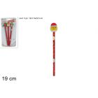 MATITA CON GOMMA NATALIZIA SET 3PZ 