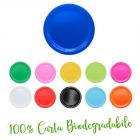 25 PIATTI DESSERT ECOLOR COMPOSTABILI Ø 18CM