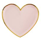 PIATTI CUORE CHIC ROSA ORO PZ.10