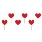 CUPCAKE TOPPERS CUORE ROSSO PZ.6 LV