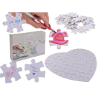 PUZZLE BIANCO A CUORE 80 pz. LV