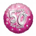 PALLONCINO MYLAR HAPPY 50TH BIRTHDAY