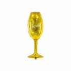 FOIL MYLAR BICCHIERE CALICE ORO CIN CIN 28x20cm