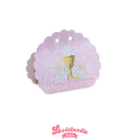 SCATOLINA PORTACONFETTI "Prima Comunione" ROSA 25PZ