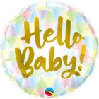 FOIL HELLO BABY MULTICOLOR 18"