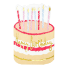 TOVAGLIOLI SAGOMATI TORTA HAPPY BIRTHDAY PZ.12