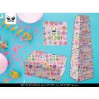 SET 10 SCATOLE REGALO RETTANGOLARI HAPPY BIRTHDAY PINK