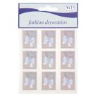 STICKERS ADESIVI FIOCCHETTI AZZURRI PZ.9