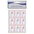 STICKERS ADESIVI CICOGNA ROSA PZ.9