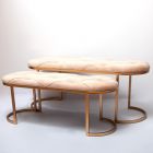 SET 2 PANCHE OVALI ORO 