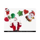 SET 6 PALLONCINI BABBO NATALE 