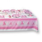 TOVAGLIA BUON 1° COMPLEANNO ROSA PZ.1