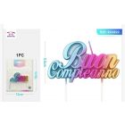 CANDELINA MULTICOLOR B.COMPLEANNO 