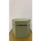 SCATOLA REGALO DF ESAGONALE VERDE OLIVA
