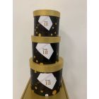 SCATOLA DF TONDA HAPPY 18  SET 3PZ