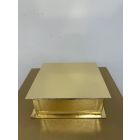 SCATOLINA PORTACONFETTI ORO CON DIVISORI 40X40CM