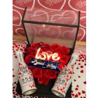 BOX SCATOLA  FLOWER LUMINOSA 25X25 LV