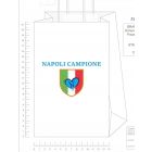 SHOPPER CARTA BIANCO NAPOLI CAMPIONE 22X10X29CM