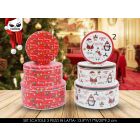SET 3 SCATOLE TONDE X-MAS