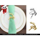 PORTATOVAGLIOLO IN METALLO RENNA