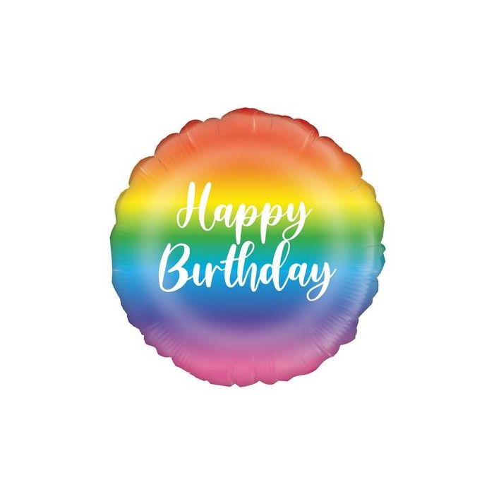 Bicchieri di carta Buon Compleanno Rainbow 8 Pz